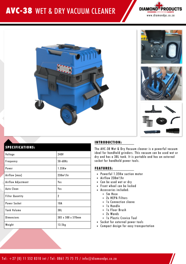 AVC-38 WetDry Vacuum